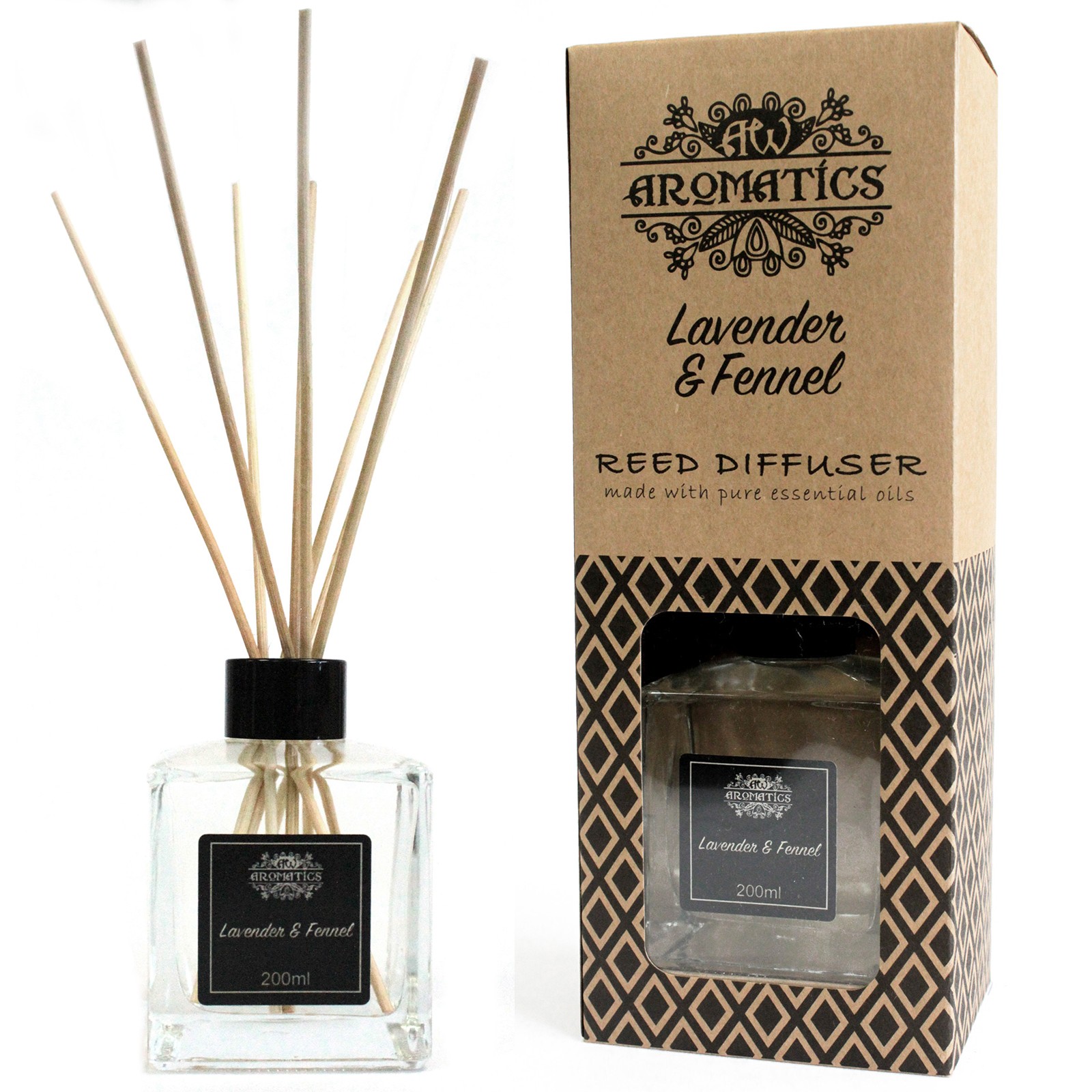 200ml Lavender & Fennel Essential Oil Reed Diffuser 200ml Lavender & Fennel Essential Oil Reed Diffuser