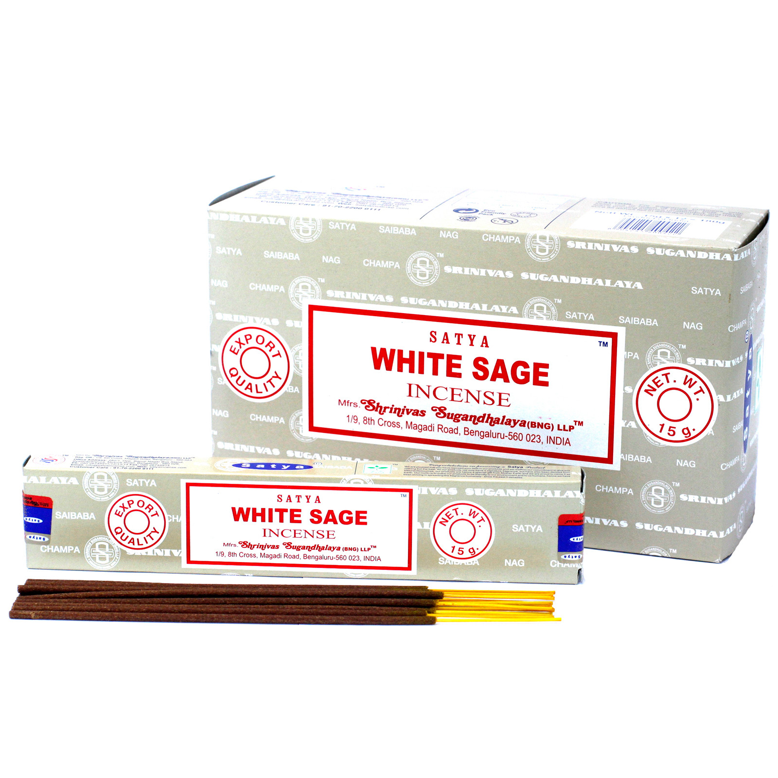 White Sage Satya Incense 15gm White Sage Satya Incense 15gm