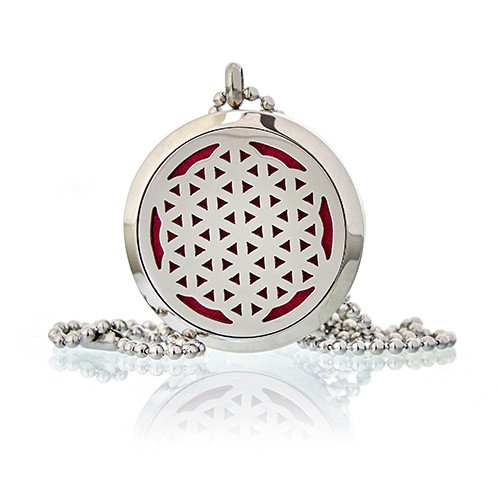 Aromatherapy Diffuser Necklace - Flower of Life 30mm Aromatherapy Diffuser Necklace - Flower of Life 30mm