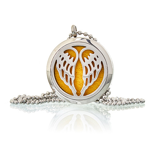 Aromatherapy Diffuser Necklace - Angel Wings 30mm Aromatherapy Diffuser Necklace - Angel Wings 30mm