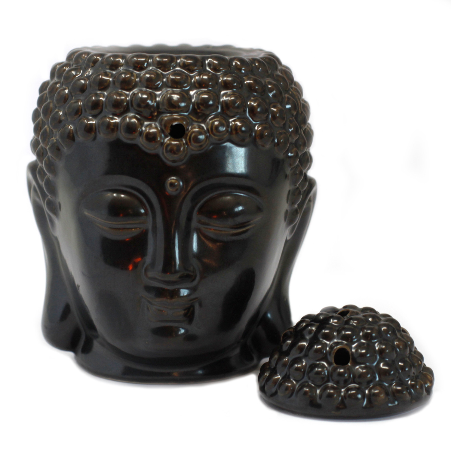 Buddah Head Oil Burner - Dark Brown Buddah Head Oil Burner - Dark Brown