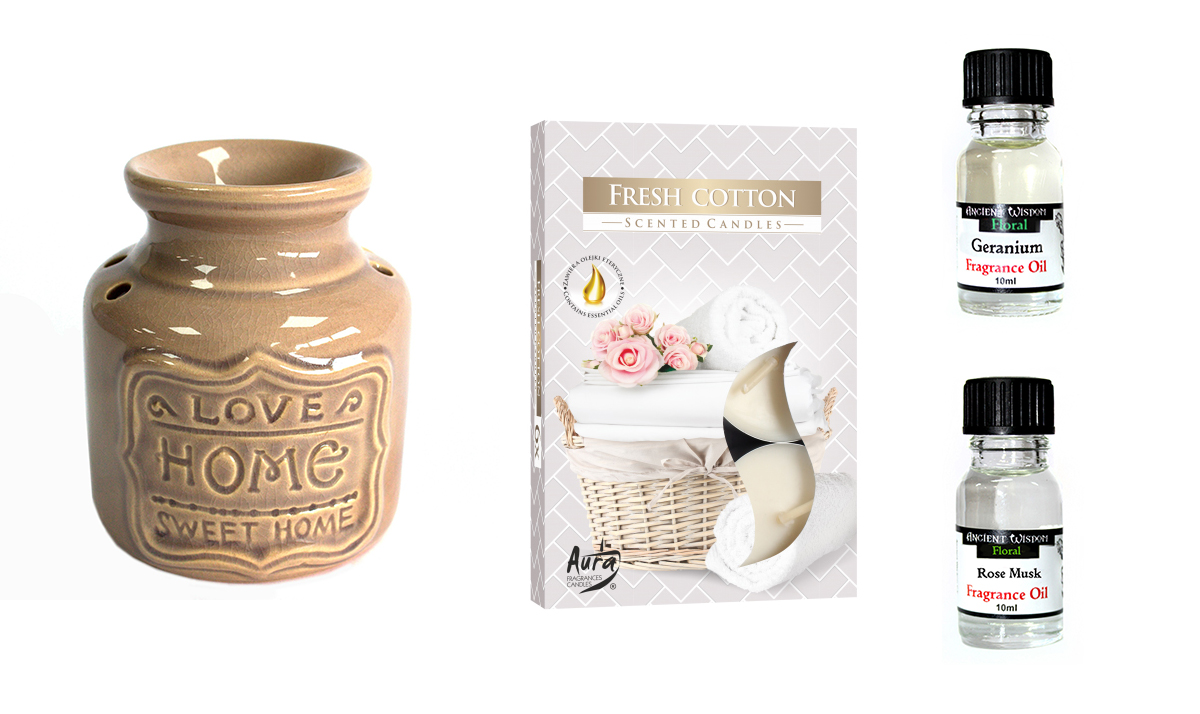 "Home" Oil Burner and Fragrance Oils Kit "Home" Oil Burner and Fragrance Oils Kit