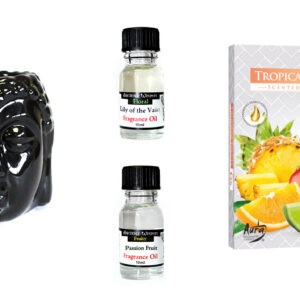 Buddha Oil Burner and Fragrance oils Kit