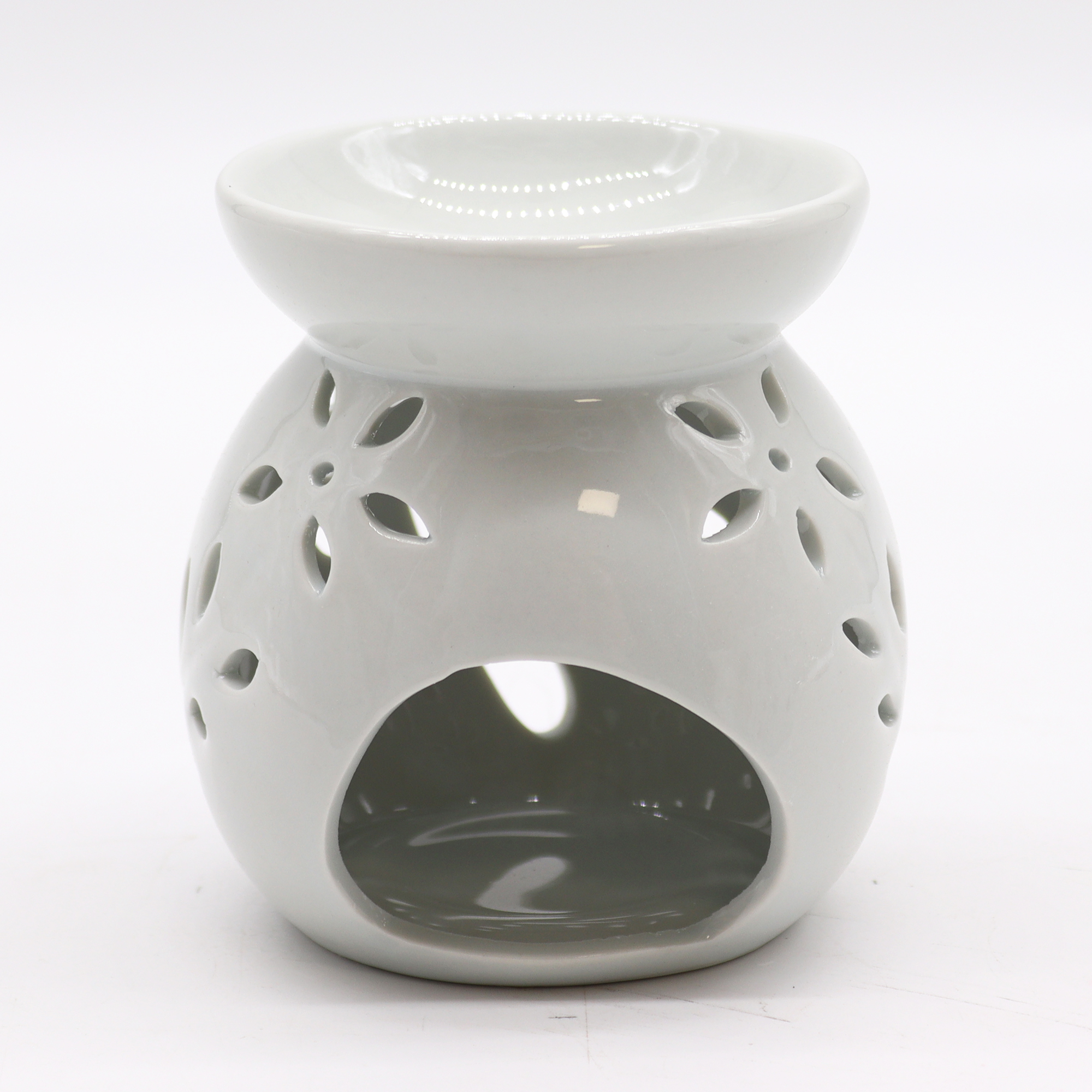 Lrg Classic White Oil Burner - Tree Cut-out Lrg Classic White Oil Burner - Tree Cut-out - Image 2