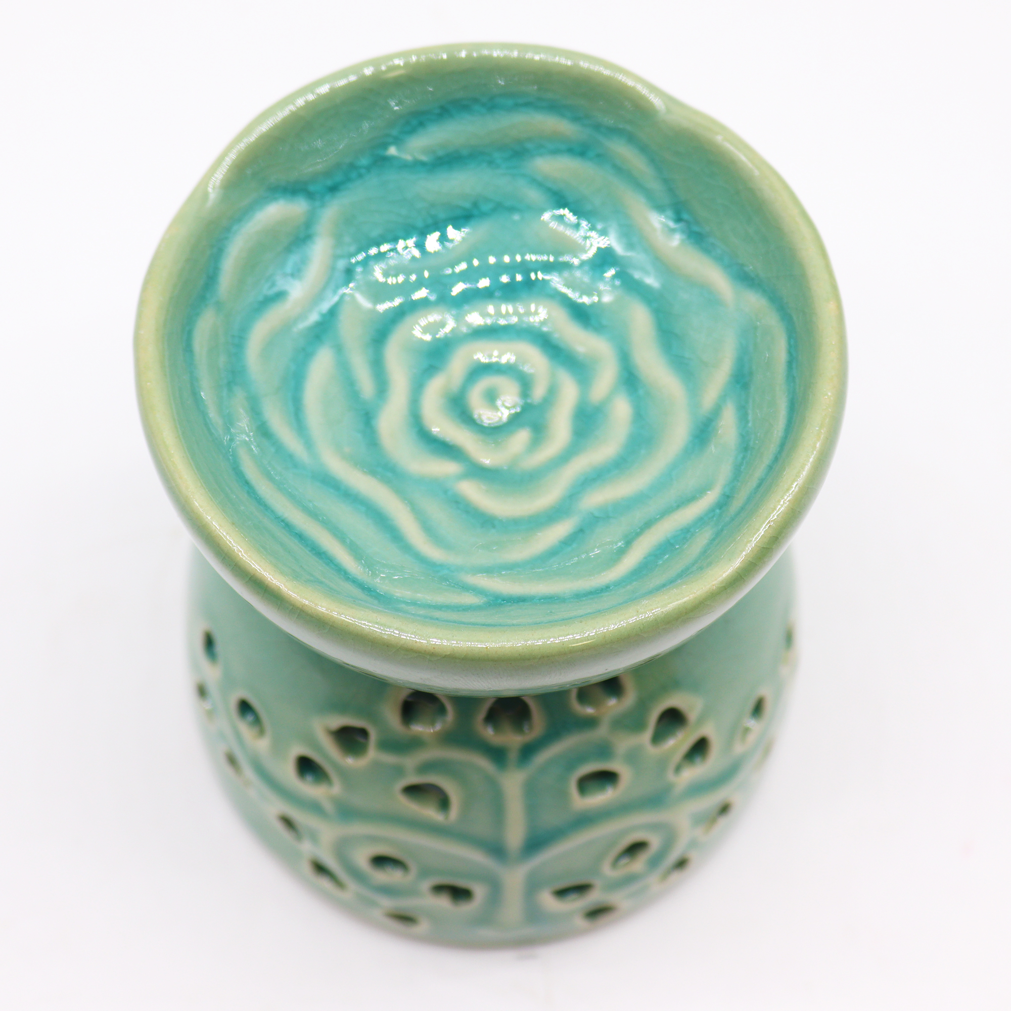 Tree of Life Oil Burner - Blue Tree of Life Oil Burner - Blue - Image 3