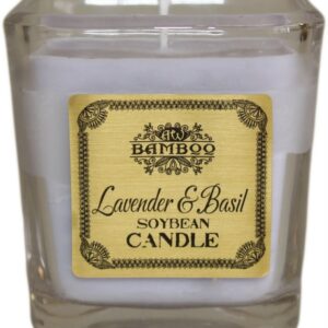 Lavender & Basil Soy Wax Jar Candle